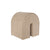 Curved Pouf Light Brown - Catryona-Kristina Dam