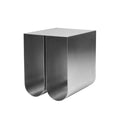 Curved Side Table Stainless Steel - Catryona-Kristina Dam