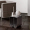 Curved Side Table Stainless Steel - Catryona-Kristina Dam